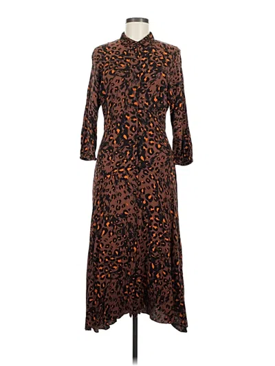 Pre-owned Whistles Casual Dress In Brown