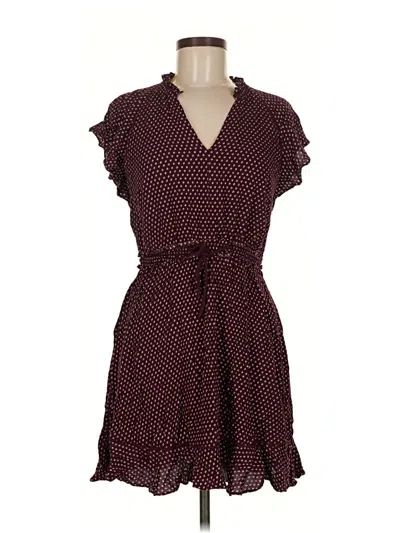 Pre-owned Whistles Casual Dress In Burgundy