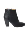 Whistles Chunky Mid-heel Ankle Boots In Black Leather In Black