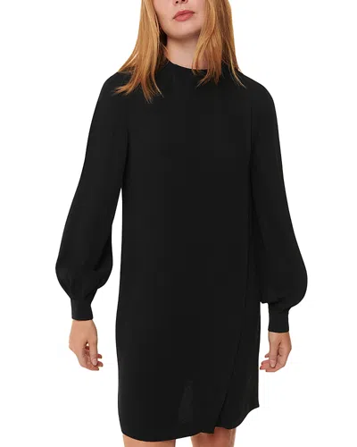 Whistles Cleo Shift Mini Dress In Black