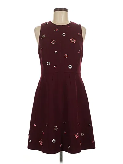 Pre-owned Whistles Cocktail Dress In Burgundy