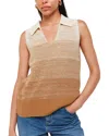 Whistles Collared Ombre Top In Multicolor