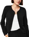 Whistles Collarless Jersey Jacket In Black