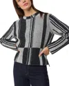 Whistles Crewneck Sweater In Black/multi