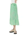 Whistles Womens Multi-coloured Daisy Meadow Floral-print Woven Midi Skirt In Green/multi