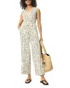 Whistles Dashed Spot Jumpsuit In White