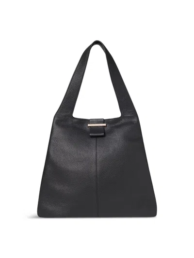 Whistles Dia Extra Large Leather Tote Bag In Black