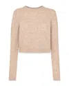 Whistles Womens Round-neck Fluffy-texture Knitted Jumper Cream In Neutral