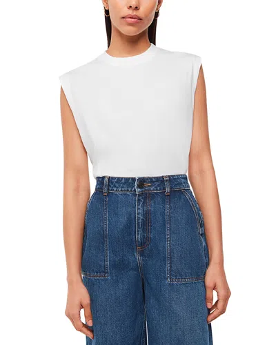 Whistles Edie Sleeveless Vest In White