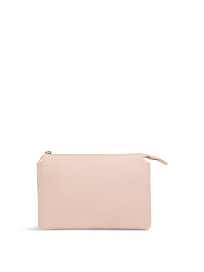 Whistles Elita Double Pouch Clutch Bag In Pale Pink