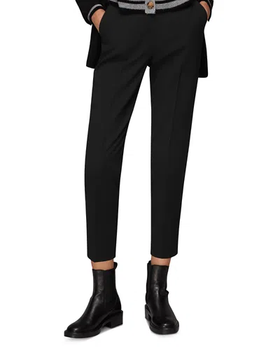 Whistles Ella Essential Slim Leg Pants In Black