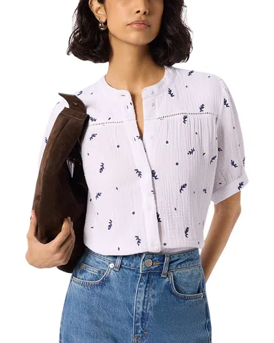 Whistles Embroidered Blouse In Multi