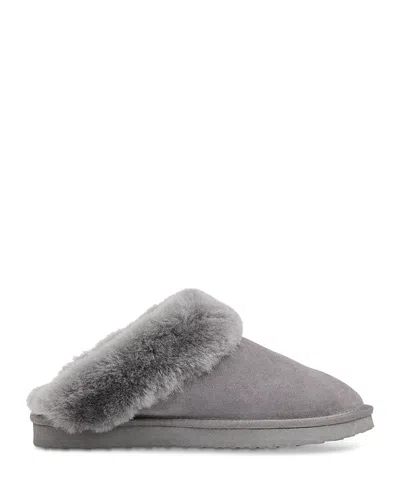 Whistles Emilia Cuff Slippers In Grey