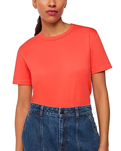 Whistles Emily Ultimate Tee In Coral