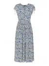 Whistles Flaming Leopard Print Dress, Size 10 In Ivory/multi