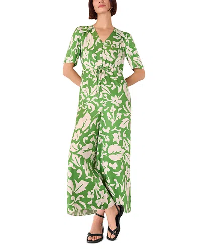 Whistles Floral Print Tie Waist Jumpsuit