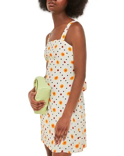Whistles Flower Diamond Kimmy Dress In Ivory/multi