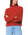 Whistles Funnel Neck Wool Sweater In Red
