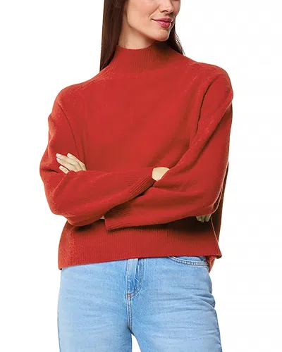 Whistles Funnel Neck Wool Sweater In Red