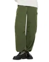 Whistles Grace Luxe Cargo Pants In Khaki