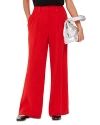 Whistles Womens Red Harper Wide-leg High-rise Crepe Trousers In Red