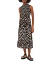 Whistles Heidi Leopard Spot Midi Dress In Leopard Print