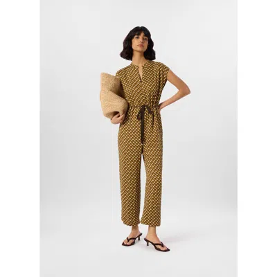 Whistles Ikat Spot Sleeveless Jumpsuit In Multi
