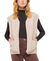 Whistles Josie Fleece Vest In Ivory/multi