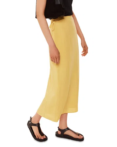 Whistles Josie Side Tie Skirt In Butter
