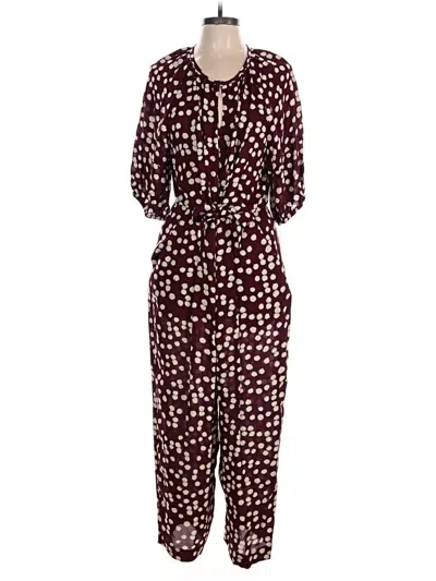 Whistles Jumpsuit In Burgundy