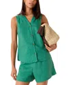 Whistles Laura Linen V Neck Vest