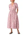Whistles Leopard Print Cotton Midi Dress