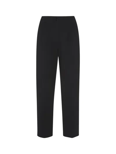 Whistles Lila Slim Fit Stretch Trousers In Black
