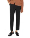 Whistles Petite Lily Cigarette Pants In Black