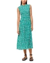 Whistles Linked Smudge Heidi Dress, Size 12 In Green Multi