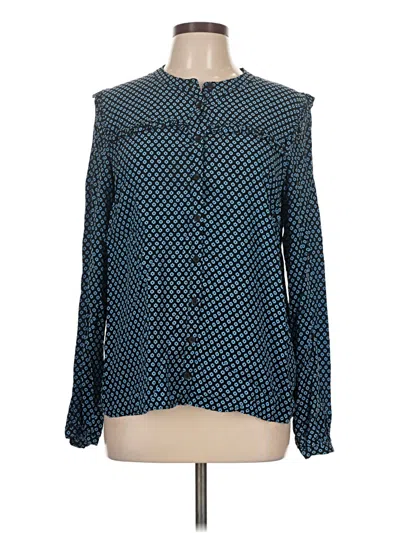 Pre-owned Whistles Long Sleeve Blouse In Blue