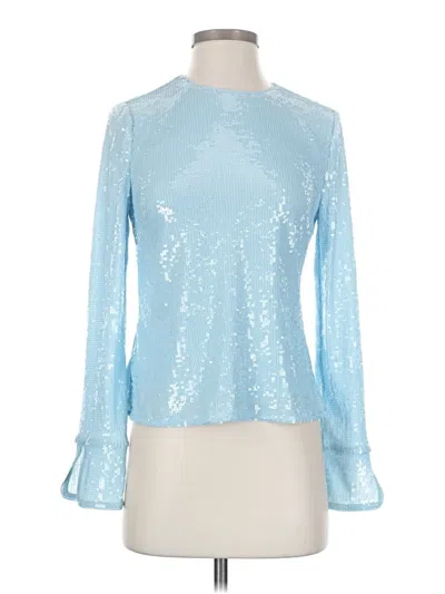 Pre-owned Whistles Long Sleeve Blouse In Blue