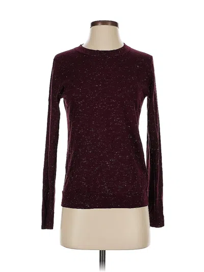 Pre-owned Whistles Long Sleeve T-shirt In Burgundy