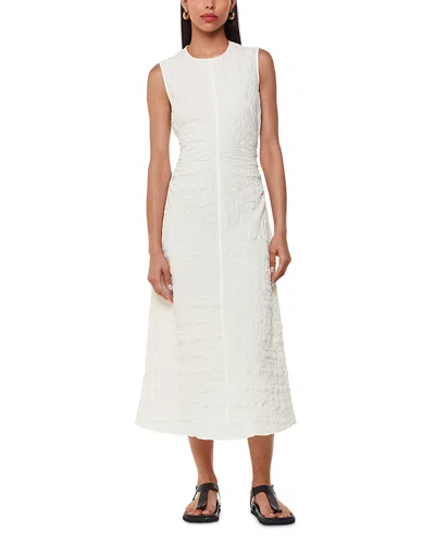 WHISTLES LORI RUCHED MIDI DRESS