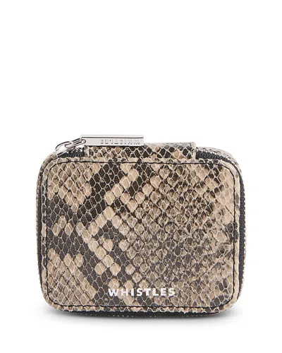 Whistles Lotta Snake Embossed Mini Jewelry Box In Multicolor