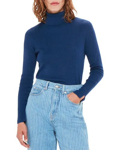 Whistles Maja Turtleneck Sweater In Blue