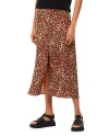 Whistles Marble Spot Front Split Skirt In Multicolor