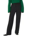 Whistles Maria Fluid Crepe Trousers In Black