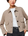 Whistles Marie Casual Jacket In Taupe