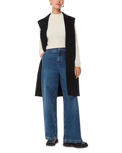 Whistles Mira Mock Neck Sweater In White