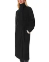 Whistles Nell Belted Single-breasted Wool-blend Coat In Black