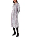Whistles Mottled Snake Print Midi Dress, Size 16 In Multicolor