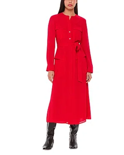 Whistles Nia Cargo Pocket Shirt Dress In Red