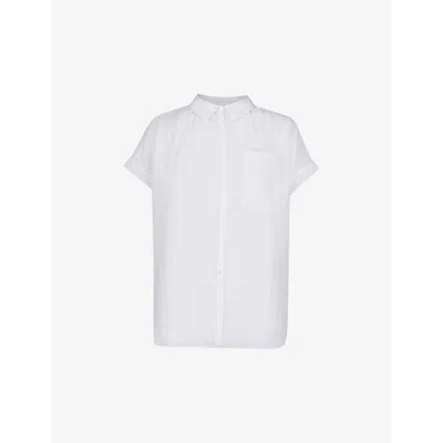Whistles Nicola Textured Shirt In White