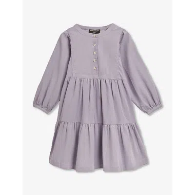Whistles Girls Lilac Kids Nora Tiered-hem Cotton-corduroy Dress 3-9 Years